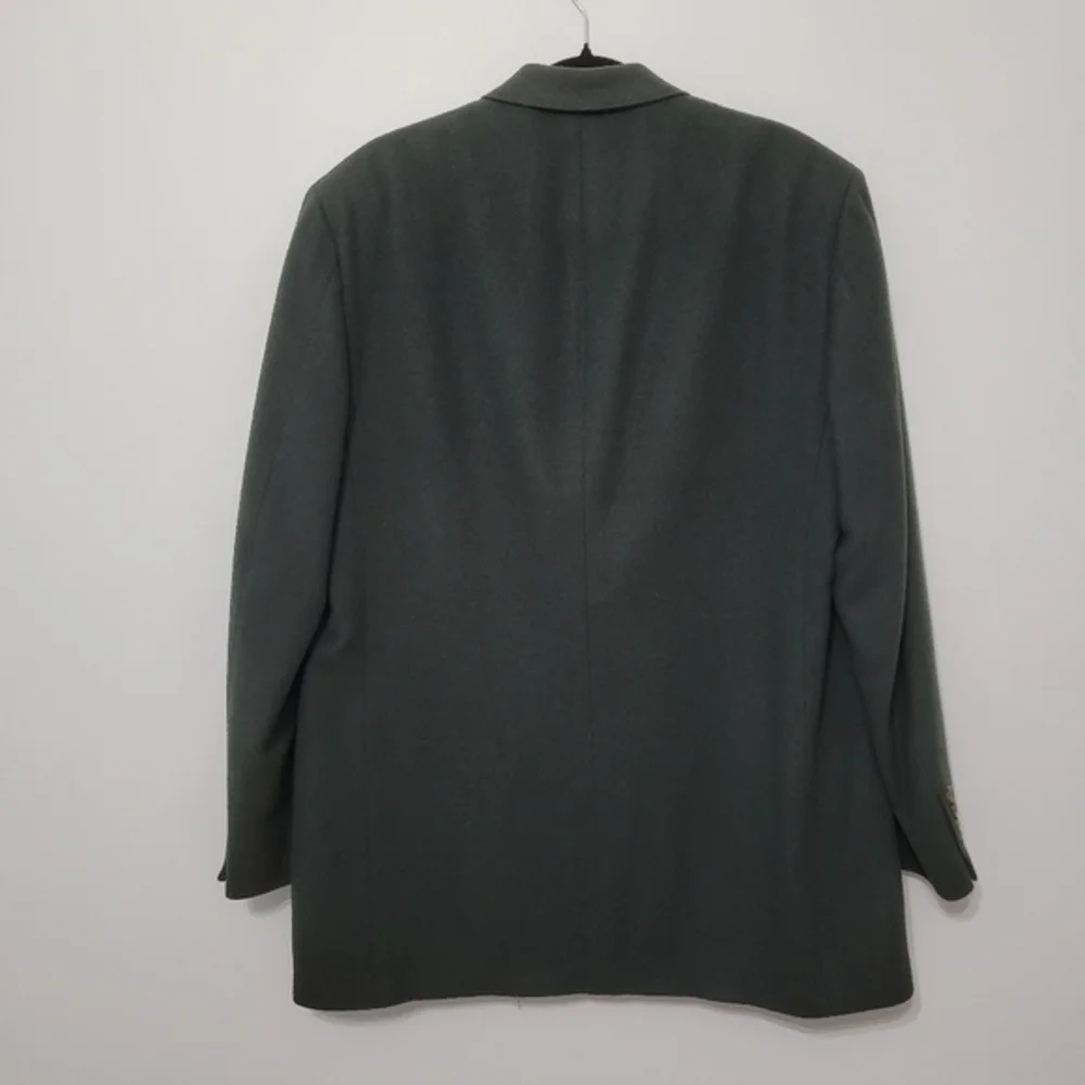 Redwood &‎ Ross 100% Camel Hair Men's Sports Coat Est Size 43L Green Office Wear